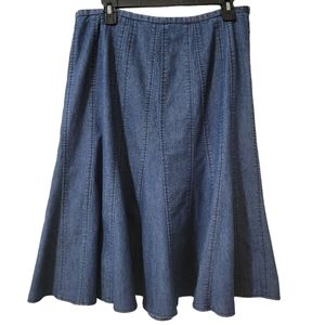 Larry Levine Denim Skirt